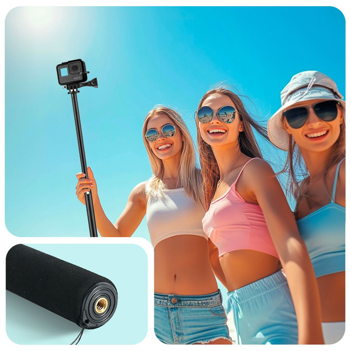 TECH-PROTECT GA100 MONOPAD & SELFIE STICK GOPRO / DJI BLACK