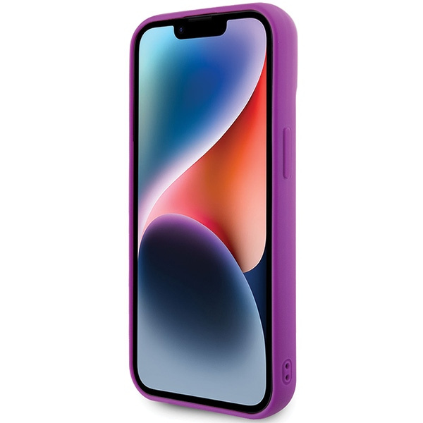 Etui Guess GUHCP15SPMSDGSF iPhone 15 6.1" fuksja/fuschia hardcase Disco Metal Script Case