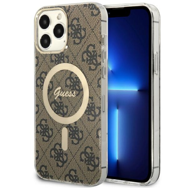 Etui Guess GUHMP13XH4STW iPhone 13 Pro Max 6.7" brązowy/brown hardcase 4G MagSafe Case