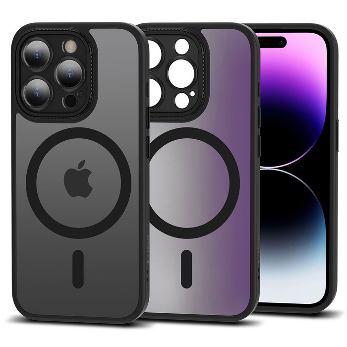 Etui Tech-protect Magmat Cam+ Magsafe iPhone 15 Pro Max Matte Black Case