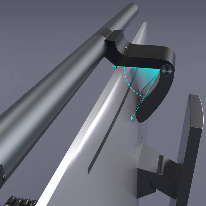 Choetech Elesense biurowa bezprzewodowo sterowana lampka LED oświetlenie na monitor czarny (E1129)