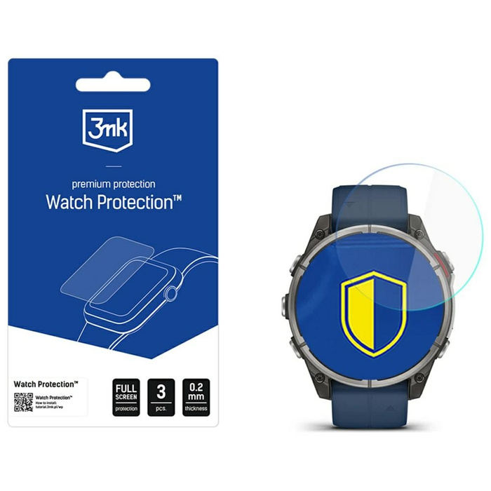 Szkło hybrydowe 3MK Garmin Quatix 8 51mm FlexibleGlass