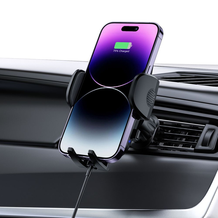 UCHWYT Tech-Protect Cm15w-v1 Dashboard & Vent Car Mount Wireless Charger 15w Black