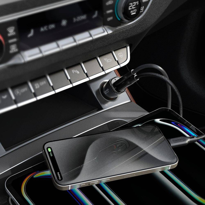 ŁADOWARKA SPIGEN EV502 ARCSTATION ESSENTIAL CAR CHARGER 50W BLACK
