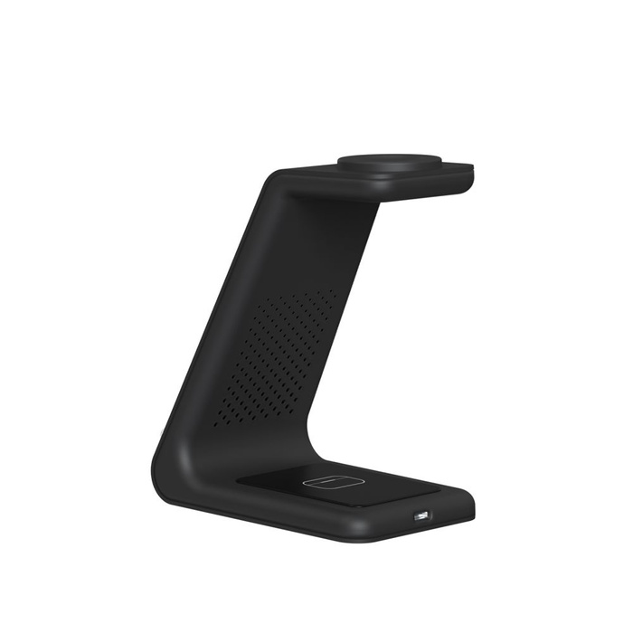Ładowarka TECH-PROTECT A7 3IN1 WIRELESS CHARGER BLACK Czarna 