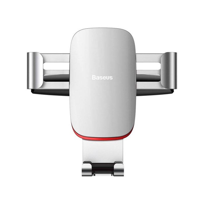 [PO ZWROCIE] Baseus Metal Age Gravity Car Mount metalowy samochodowy uchwyt grawitacyjny na slot CD srebrny (SUYL-J0S)