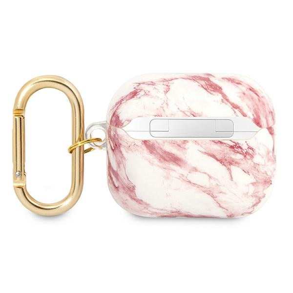Etui GUESS Apple AirPods 3 Cover Marble Strap Collection Różowy Case