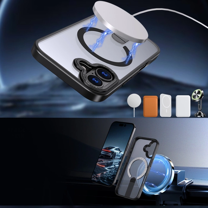 Etui Hybrid Armor X iPhone 17 MagSafe Czarne