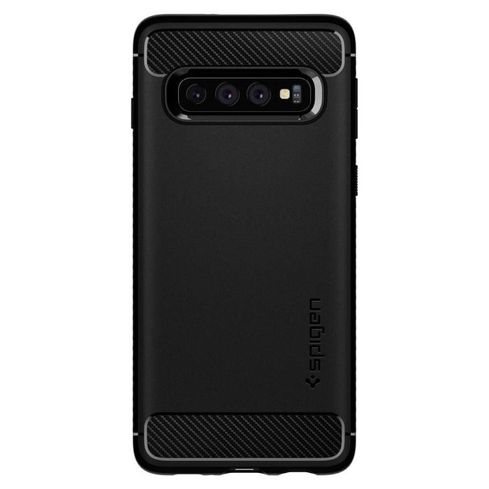 Etui Spigen Galaxy S10 Rugged Armor Samsung Czarne Case Samsung