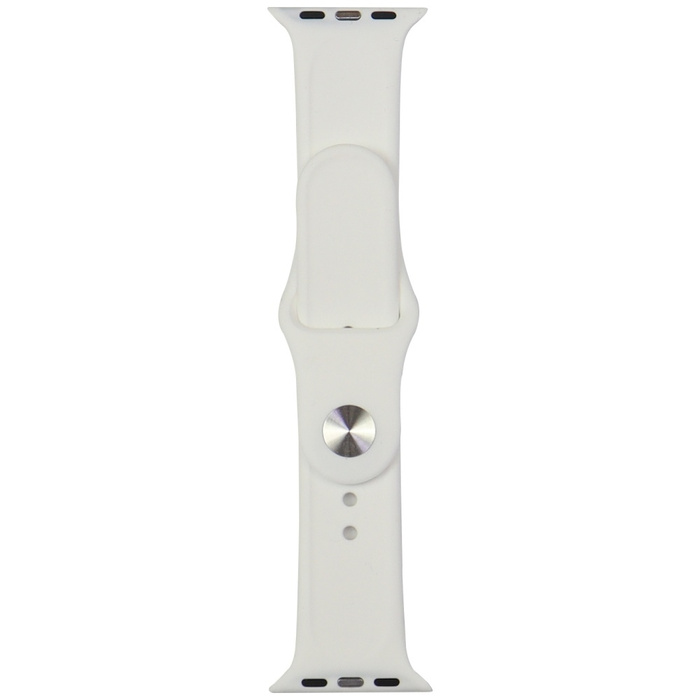 Pasek Audi Sport Red Logo Silicone Watch Strap do Apple Watch 40/41/42mm biały