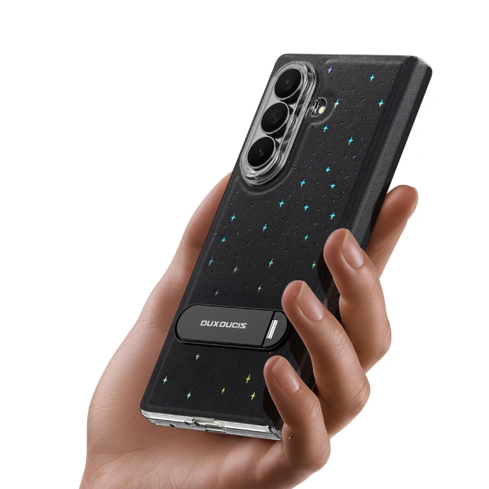 Etui Dux Ducis Stex na Samsung Galaxy Z Fold 7z podstawką 360° - czarne