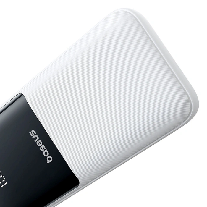Powerbank Baseus Lipow 20000mAh 22,5W z dwoma wbudowanymi kablami z dodatkowym kablem Baseus Simple USB-A - USB-C 3A 20cm - biały