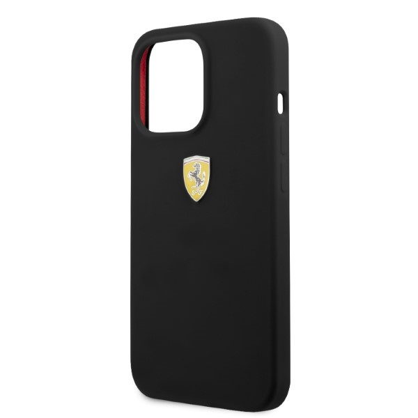 Etui Ferrari iPhone 13 Pro / 13 6,1" czarny/black hardcase Silicone MagSafe