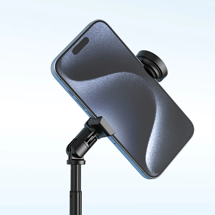 Selfie stick Statyw Wozinsky WRZP1 z automatycznie rozkładanymi nóżkami 1,7m Czarny