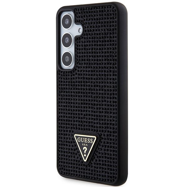 Etui Guess GUHCS24SHDGPPK S24 S921 czarny/black hardcase Rhinestone Triangle Case