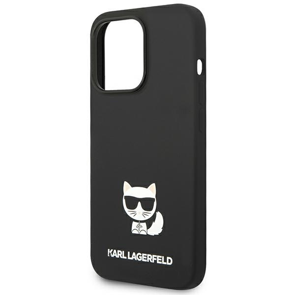 Etui KARL LAGERFELD Apple iPhone 14 Pro Silicone Choupette Body Czarny Hardcase