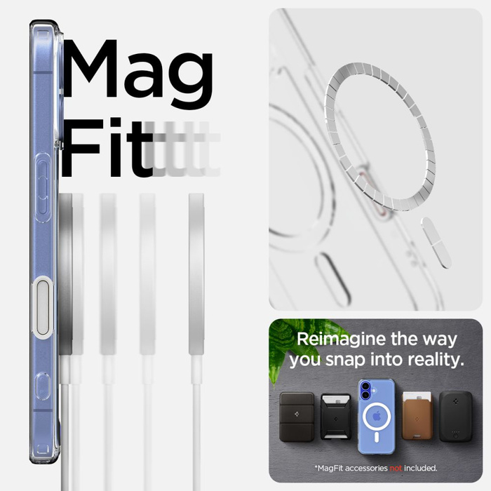 Etui SPIGEN ULTRA HYBRID ”T” MAG MAGSAFE IPHONE 16 WHITE