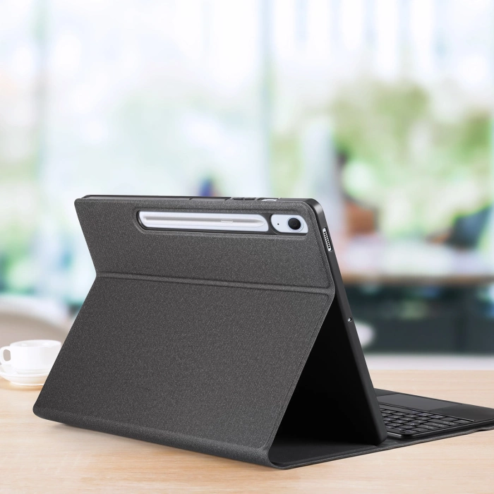 Etui z klawiaturą Dux Ducis (TK series) na Samsung Tab S10 FE+ (Plus) - czarne