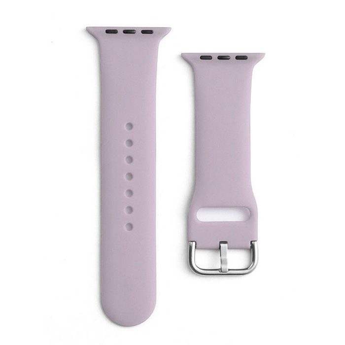 Silicone Strap APS silikonowa opaska do Watch 8 / 7 / 6 / 5 / 4 / 3 / 2 / SE (41 / 40 / 38mm) pasek bransoleta do zegarka fioletowy
