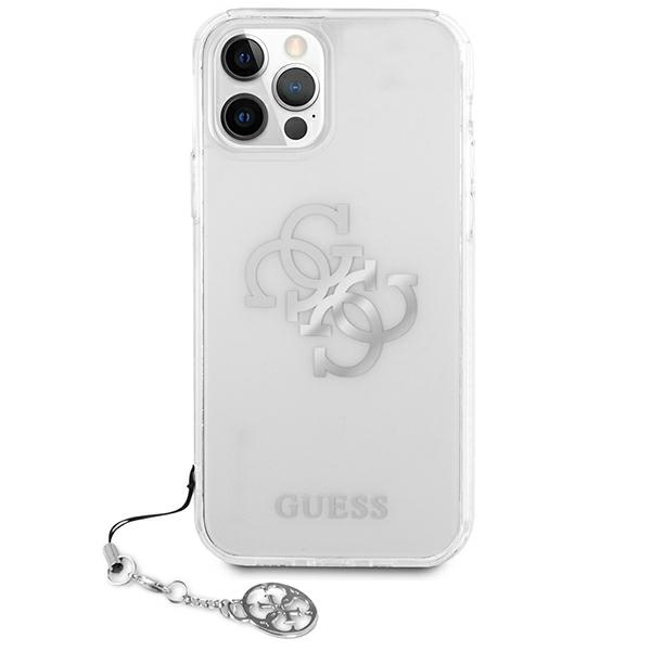 Etui GUESS Apple iPhone 12 Pro Max 4G Silver Charms Collection Bezbarwny Hardcase