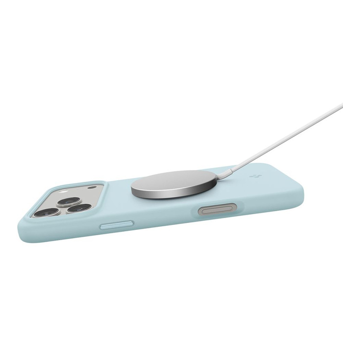 ETUI SPIGEN IPHONE 17 PRO SILICONE FIT MAG MAGSAFE MUTE BLUE