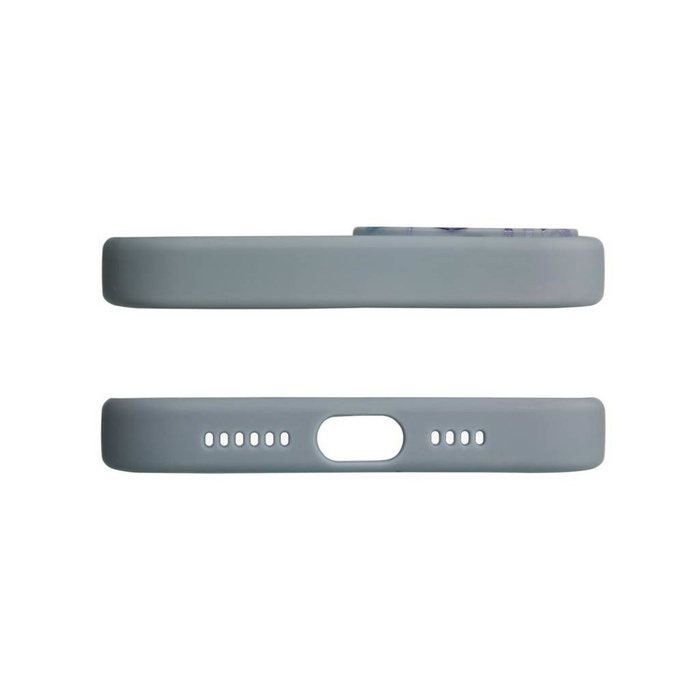 Design Case etui do Samsung Galaxy A12 5G pokrowiec w kwiaty ciemnoniebieski