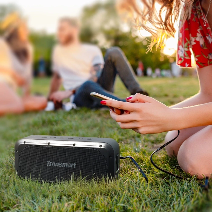 Tronsmart Force SE wodoodporny bezprzewodowy głośnik Bluetooth 50W z funkcją Powerbank czarny (752288)
