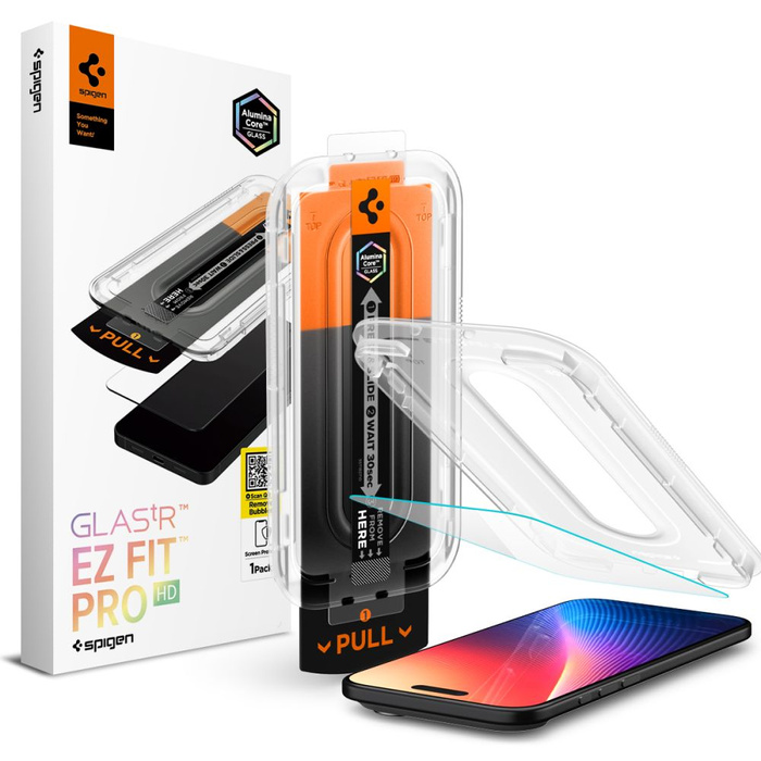 SZKŁO HARTOWANE SPIGEN IPHONE 17 AIR GLAS.TR ”EZ FIT PRO” CLEAR