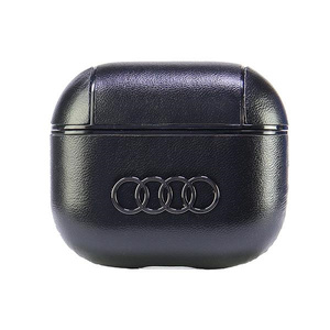 Audi Leather Big Logo AirPods 3 coverczarny/black AU-AP3-GT/D3-BK