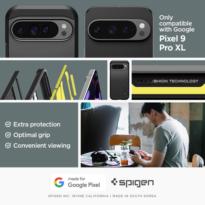 Etui SPIGEN TOUGH ARMOR GOOGLE PIXEL 9 PRO XL BLACK