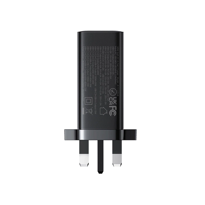Ładowarka GaN UK Joyroom JR-TCG05UK 140W 3x USB-C USB-A + kabel USB-C / USB-C 240W 1.2m