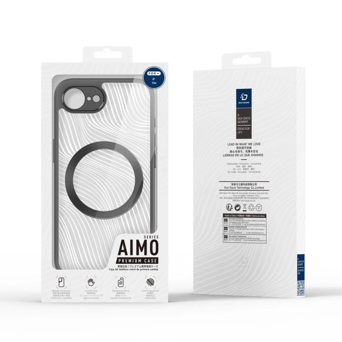 Etui Dux Ducis Aimo Mag z MagSafe na iPhone 16e - czarne