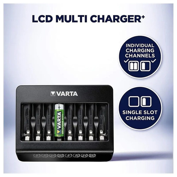VARTA ładowarka LCD MULTI CHARGER + 57681 (bez akumulatorów)