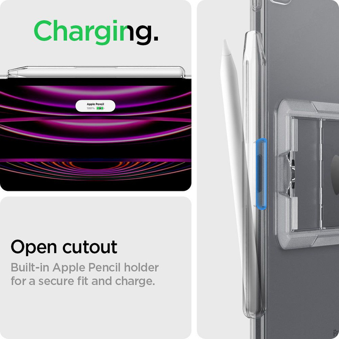 Etui Spigen Airskin Hybrid S iPad Pro 4/5/6 12.9 2020/2021/2022 Crystal Clear Case