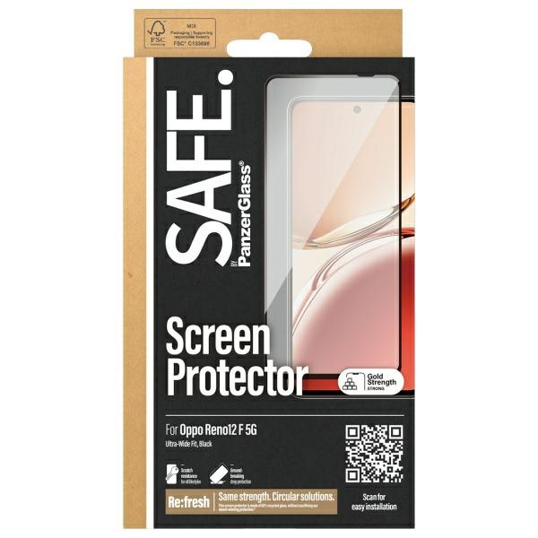 SAFE by PanzerGlass Oppo Reno12 F 5G      Screen Protection Ultra-Wide Fit SAFE95996