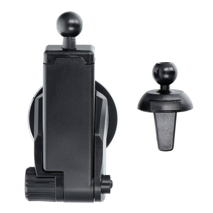 Uchwyt na telefon do samochodu indukcyjny automatyczny Forcell F-Grip HS1 Qi 15W do szyby / kratki czerwony