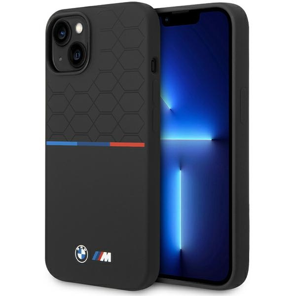 Etui Bmw Bmhmp15s22smpk Iphone 15 / 14 / 13 6.1" Czarny/black Hardcase M Silicone Pattern Magsafe Case