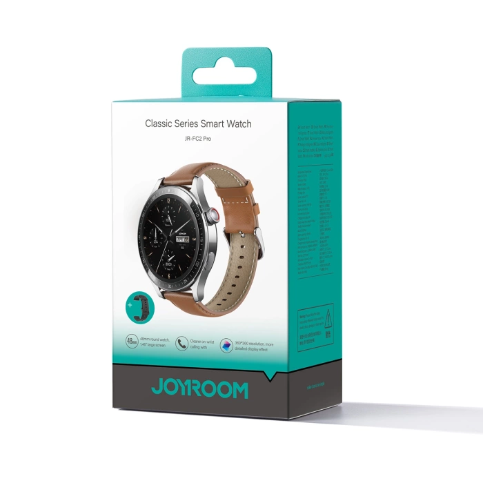 Smartwatch Joyroom Classic Series JR-FC2 Pro z funkcją odbierania połączeń - srebrny