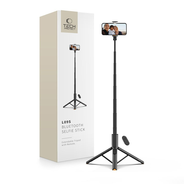 SELFIE STICK STATYW TECH-PROTECT L09S BLUETOOTH CZARNY