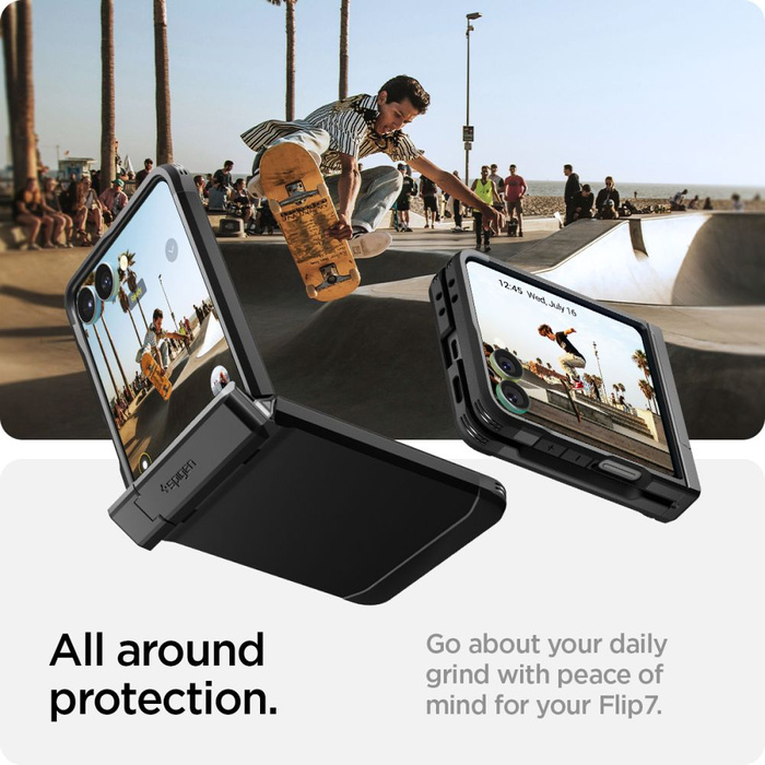 ETUI SPIGEN SAMSUNG GALAXY Z FLIP 7 TOUGH ARMOR PRO MAG MAGSAFE CZARNE