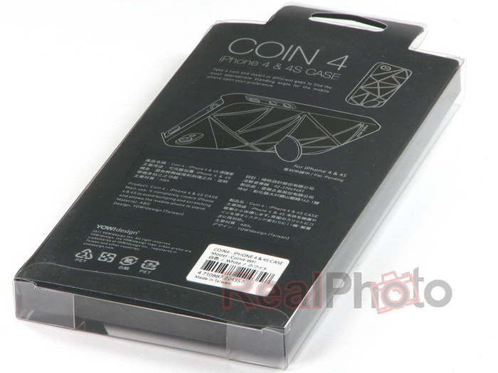 Etui Pokrowiec iPhone 4 4S URBAN PREFER Coin 4 Biały