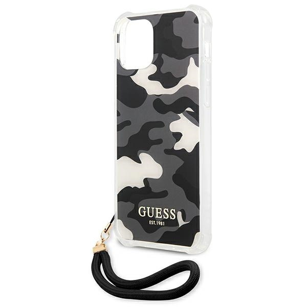 Etui GUESS Apple iPhone 12 12 Pro Camo Collection Czarny Hardcase