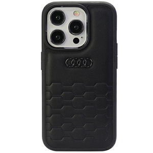 Audi GT Synthetic Leather iPhone 15 Pro6.1"czarny/black hardcase AU-TPUPCIP15P-GT/D2-BK