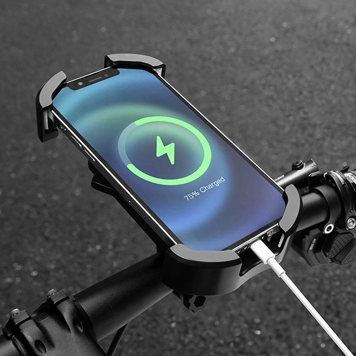 Uchwyt na telefon Rockbros 25210032005 do motocyklu na lusterko - czarny