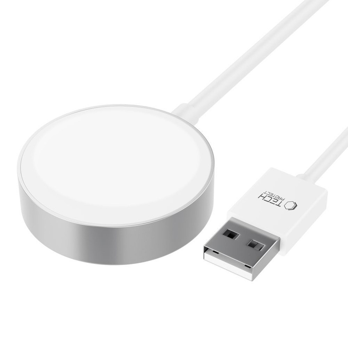 Kabel Magnetyczny Tech-protect Ultraboost Magnetic Charging Cable 120cm Apple Watch Biały