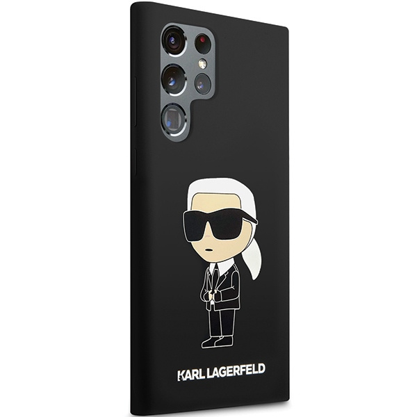 Etui Karl Lagerfeld KLHCS24LSNIKBCK S24 Ultra S928 hardcase czarny/black Silicone Ikonik Case