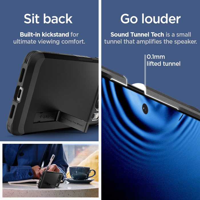 Etui Spigen Tough Armor Google Pixel 8 Pro Black Case