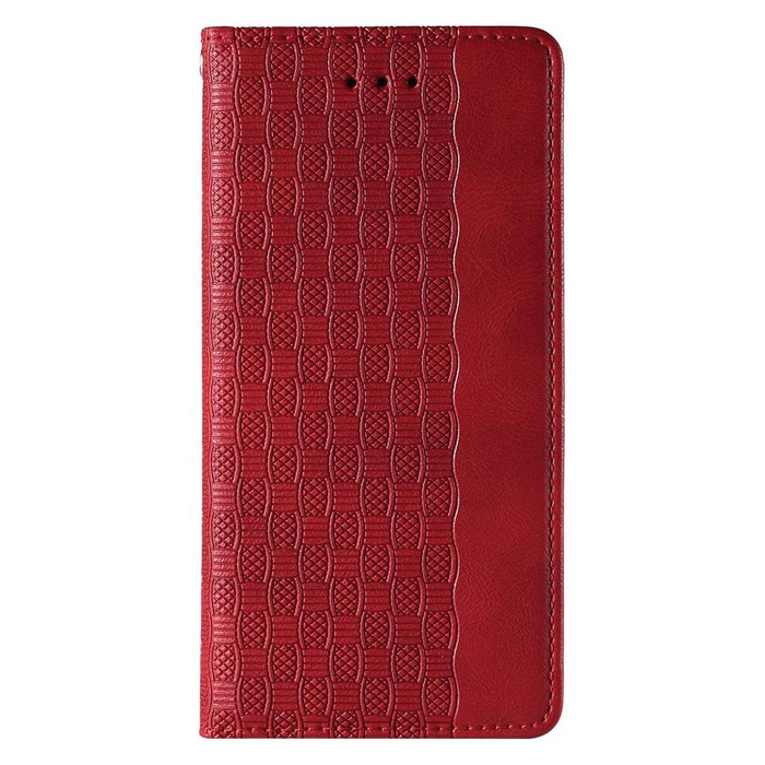 Magnet Strap Case etui do iPhone SE 2022 / SE 2020 / iPhone 8 / iPhone 7 pokrowiec portfel + mini smycz zawieszka czerwony