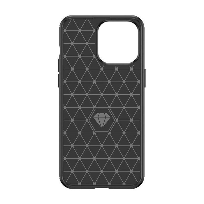 Etui Elastyczne etui wzór karbon do iPhone 15 Pro Carbon Case - niebieskie Case