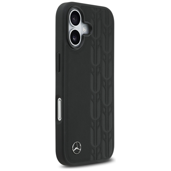 Etui Mercedes Leather Laurel Leaves      MagSafe do iPhone 17 czarny